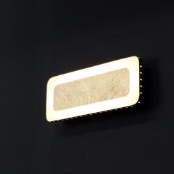 LED Wandleuchte Solaris in Gold und Schwarz 12W 590lm
