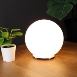 Tischleuchte Lampd in Weiß E14 200mm