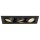 Dreiflammige Einbauleuchte Kadux in schwarz matt, inkl. Premium-LED, inkl. Halteklammern, dimmbar, schwenkbar [Gebraucht - Sehr gut]