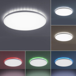 LED Deckenleuchte Gustav in Weiß 2x14,5W 2100lm