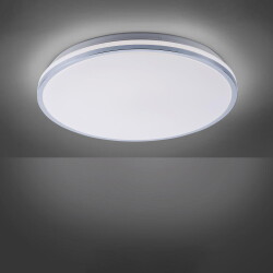 LED Deckenleuchte Isabell in Chrom 24W 1650lm IP44