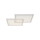 LED Deckenleuchte Edging in Weiß 2x 27,5W 4400lm