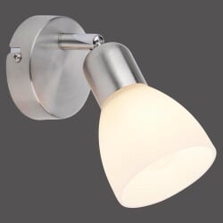 Wall and ceiling lamp Karo in silver e14
