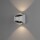 LED Wandleuchte Bitonto in Weiß 2x 5W 1250lm IP54
