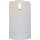 LED Kerze Flamme Rustic in Weiß 0,03W 125mm