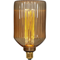 led bulb e27 globe - g125 softglow 1w 50lm square gold