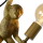 Wandleuchte Extravaganza Chimp in Gold E27