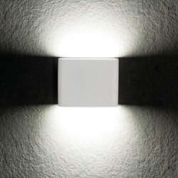 LED Wandleuchte Garto in Weiß 2x4W 350lm IP54
