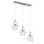 LED Pendelleuchte Amy in Chrom 3x 11W 3500lm