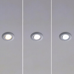 LED Einbaustrahler Calla in Chrom-matt 3x 5,5W 1290lm IP65