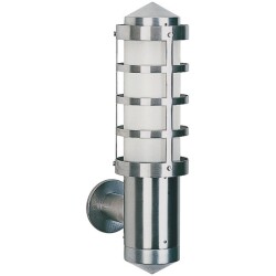 Wall lamp in stainless steel e27 ip44