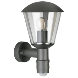 Wall lamp e27 ip54 with motion detector 350mm
