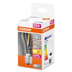 Osram LED Lampe ersetzt 40W E27 Birne - A60 in...