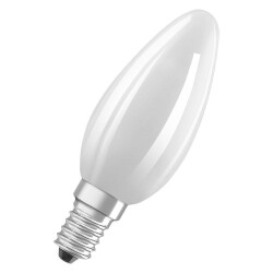 Osram LED Lampe ersetzt 60W E14 Kerze - B35 in Weiß...