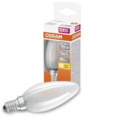 Osram LED Lampe ersetzt 25W E14 Kerze - B35 in Weiß...