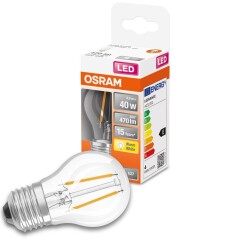 Osram led lamp replaces 40w e27 drop - p45 in transparent...