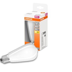 Osram LED Lampe ersetzt 40W E27 St64 in Weiß 4W...