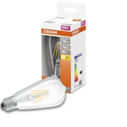 Osram led lamp replaces 60w e27 St64 in transparent 6.5w...