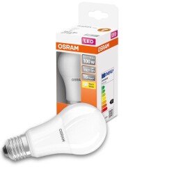 Osram led lamp replaces 100w e27 bulb - a60 in white 13w...