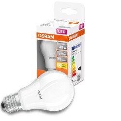 Osram led lamp replaces 40w e27 bulb - a60 in white 4.9w...