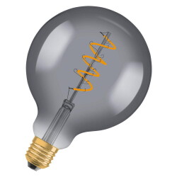 Osram LED Lampe ersetzt 16W E27 Globe - G125 in Grau 4W...