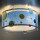 Kinderzimmer Deckenleuchte Planets in Blau E27 2-flammig