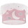 Kinderzimmer Deckenleuchte Moon Pink in Rosa E27 2-flammig