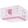 Kinderzimmer Deckenleuchte Moonlight Pink in Rosa und Weiß E27 2-flammig