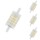 Osram LED Lampe ersetzt 75W R7S Röhre - R7S-78 in Weiß 9,5W 1055lm 2700K dimmbar 4er Pack