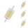 Osram LED Lampe ersetzt 100W R7S Röhre - R7S-78 in Weiß 12W 1521lm 2700K dimmbar 4er Pack