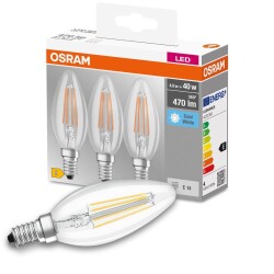 Osram LED Lampe ersetzt 40W E14 Kerze - B35 in...