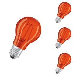 Osram LED Lampe ersetzt 17W E27 Birne - A60 in Orange...