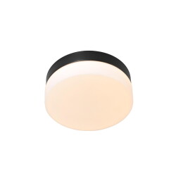 led ceiling light Ikaro in black and white ip44