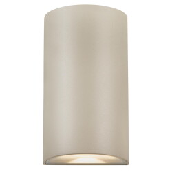 LED Wandleuchte Rold Round in Sandfarbig 2x 2,5W 375lm IP44