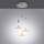 LED Pendelleuchte Lautada in Silber 3x 7,5W 2850lm rund