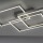 LED Deckenleuchte Paan in Silber 3x 12,5W 3999lm eckig