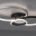 LED Deckenleuchte Papilon in Schwarz und Grau 26,5W 3700lm