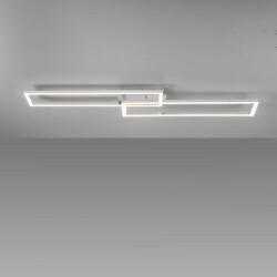 LED Deckenleuchte Iven in Weiß 2x18W 4150lm
