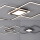LED Deckenleuchte Asmin in Schwarz 3x 15W 5598lm 370x1060mm