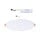 Smartes Zigbee LED Einbaupanel Veluna Edge in Weiß 18W 1400lm IP44 rund dimmbar tunable white