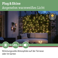 Plug & Shine LED Lichterkette in Weiß und...