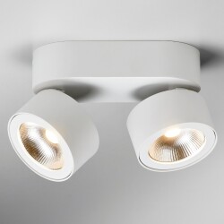 LED Deckenleuchte Bloc in Weiß 2x 7,5W 1100lm