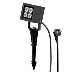led grondspies spot in antraciet 4x 2w 460lm ip65