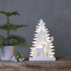 LED Lichtszene Fauna Tannenbaum in Weiß 0,3W