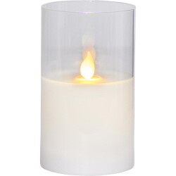 LED Kerze M-Twinkle in Weiß 0,06Wn 125mm