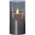 LED Kerze M-Twinkle in Grau 0,06W 150mm