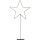 LED Tischleuchte Mira Stern in Schwarz 0,7W 49lm