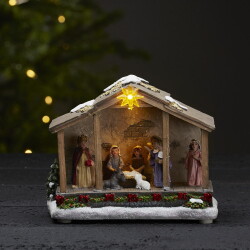 LED Lichtszene Nativity Krippe in Mehrfarbig 0,06W