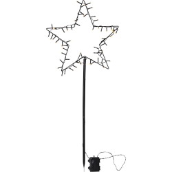 LED Stern Spiky in Schwarz 3,6W IP44 mit Erdspieß
