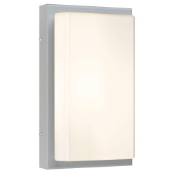 Wall lamp in light gray and white ip44